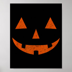 Vintage Jack o Lantern JackoLantern Pumpkin Face Poster