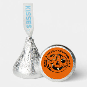 Vintage Jack-o-Lantern Pumpkin Custom Message Hershey®'s Kisses®