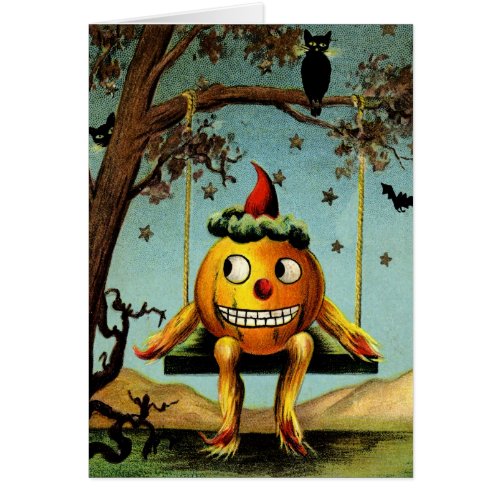 Vintage Jack OLantern Halloween Card