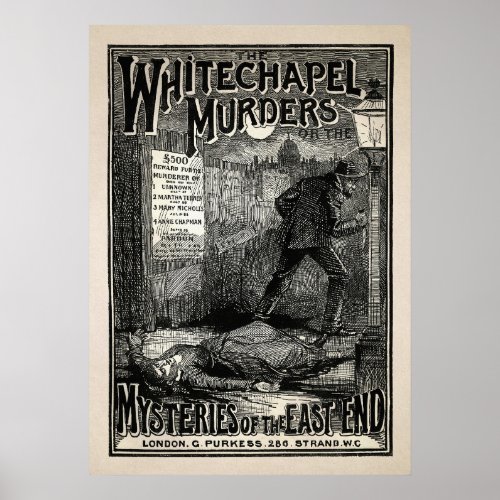 Vintage Jack the Ripper Art Poster