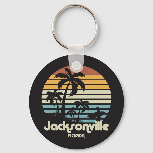 Vintage Jacksonville Florida Keychain (Back)