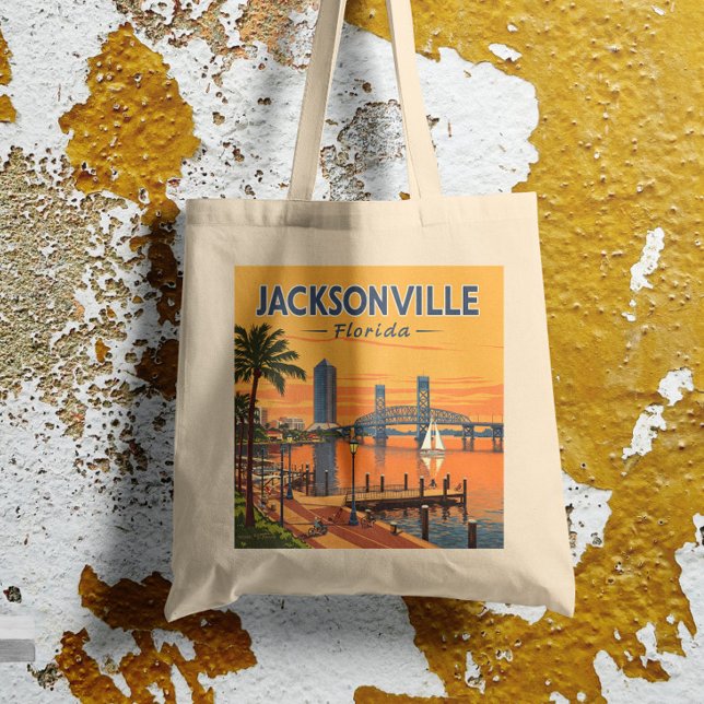 Vintage Jacksonville Florida Tote Bag (Creator Uploaded)