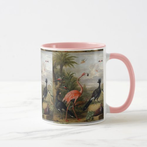 Vintage Jakob Bogdani Birds in a Landscape   Mug