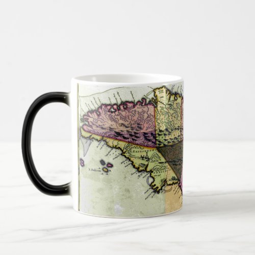 Vintage Jamaica 1680 Map Magic Mug