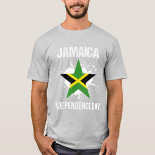 Vintage Jamaica Flag Jamaican Independence Day 6Th T-Shirt