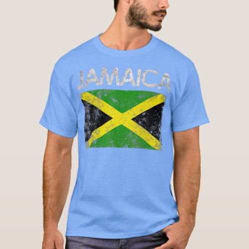 Vintage Jamaica Jamaican Flag Pride Gift  T_Shirt