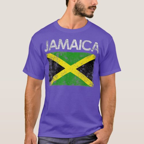 Vintage Jamaica Jamaican Flag Pride Gift  T_Shirt