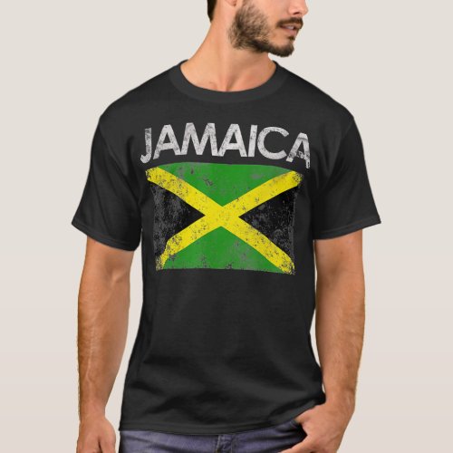 Vintage Jamaica Jamaican Flag Pride Gift  T_Shirt