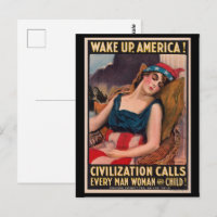 Vintage James Montgomery Flagg | Wake Up America!