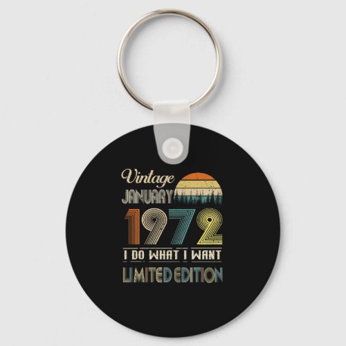 Vintage January 1972 What I Want Limited Edition Keychain