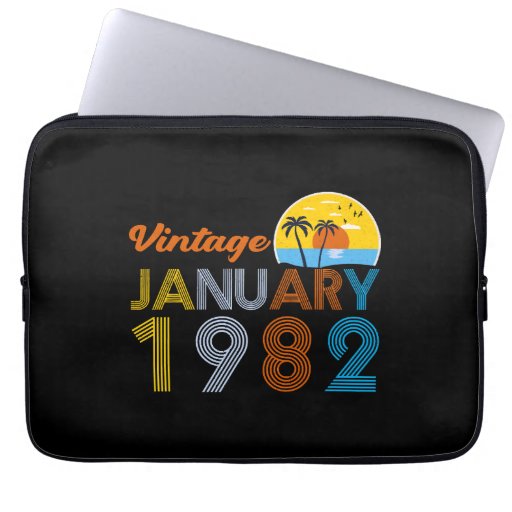 Vintage January 1982 Laptop Sleeve