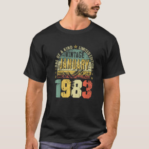 Vintage January 1983  40th Birthday Men T-Shirt