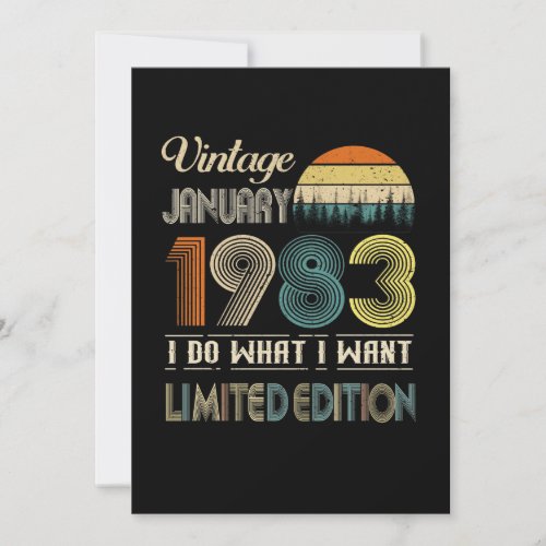 Vintage January 1983 What I Want Limited Edition Save The Date