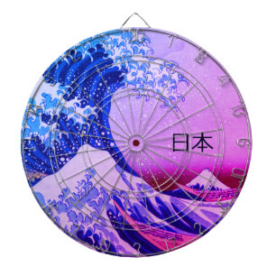 Vintage Japan & Great Wave off Kanagawa Art Dart Board
