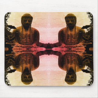Vintage Japan Kamakura Great Buddha Button Mouse Pad