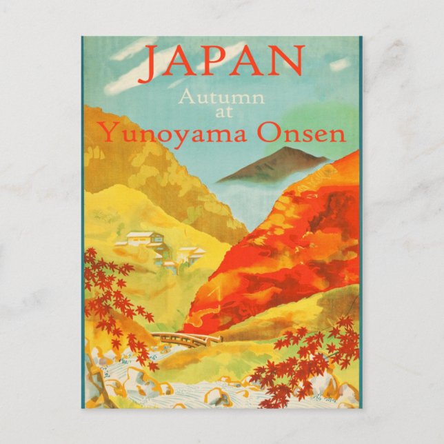 Vintage Japan Travel Postcard (Front)