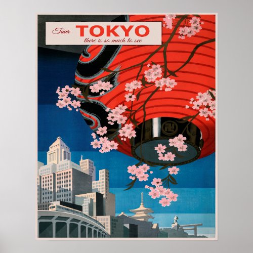 Vintage Japan Travel  Poster