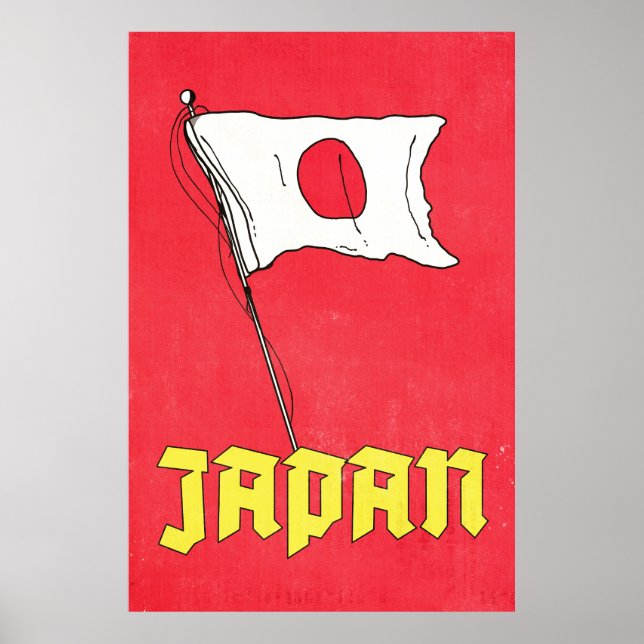 Vintage Japan Travel Poster (Front)
