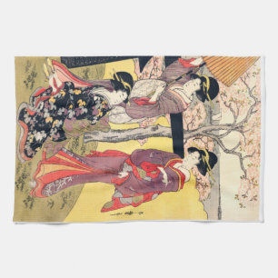 VINTAGE JAPANESE ART KITCHEN TOWEL