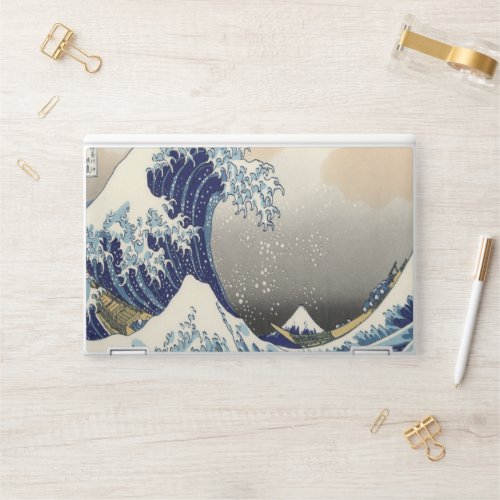 vintage japanese  art ocean landscape great wave HP laptop skin