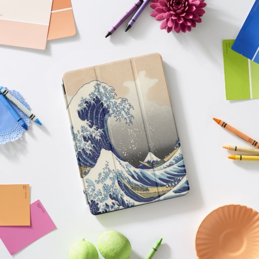 vintage japanese  art ocean landscape great wave iPad pro cover
