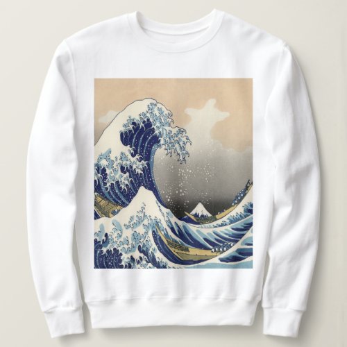 vintage japanese  art ocean landscape great wave sweatshirt