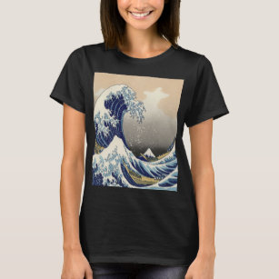 vintage japanese  art ocean landscape great wave T-Shirt
