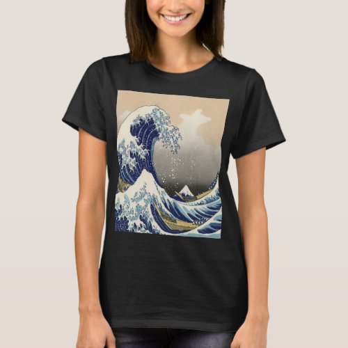 vintage japanese  art ocean landscape great wave T_Shirt