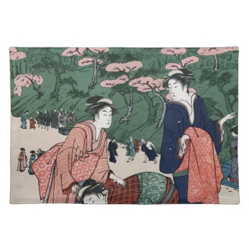 Vintage Japanese Art Placemat