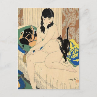 Vintage Japanese Art Postcard