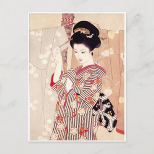 Vintage Japanese Art Postcard