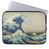 Great Wave Off the Coast of Kanagawa by Hokusai Laptop Sleeve Zazzle