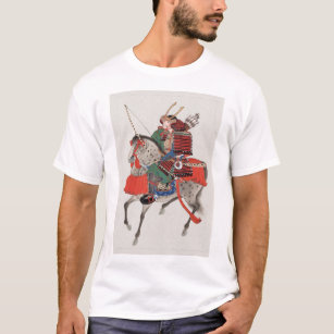 Vintage Japanese Art  Warrior on horseback T-Shirt