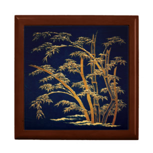 Vintage Japanese Bamboo Art Gift Box