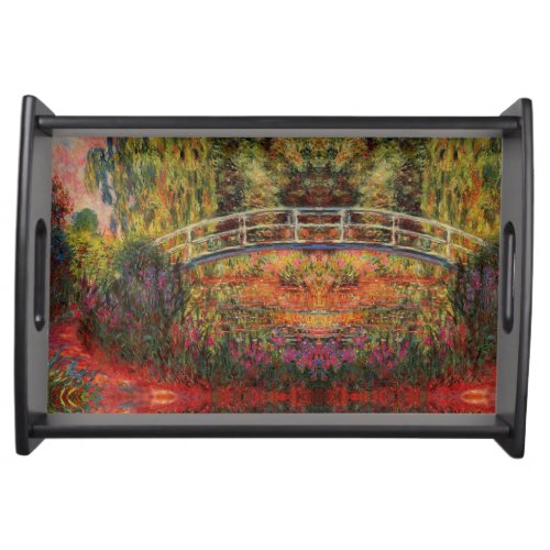 Vintage Japanese Bridge Claude Monet Serving Tray