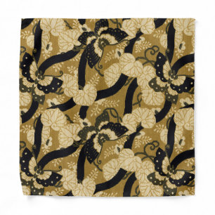 Vintage Japanese Butterfly G.A. Audsley Pattern Bandana