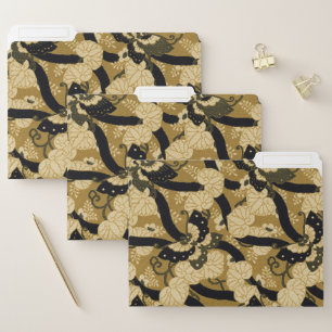 Vintage Japanese Butterfly G.A. Audsley Pattern File Folder