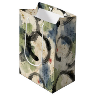 Vintage Japanese Calligraphy Art (3) Medium Gift Bag