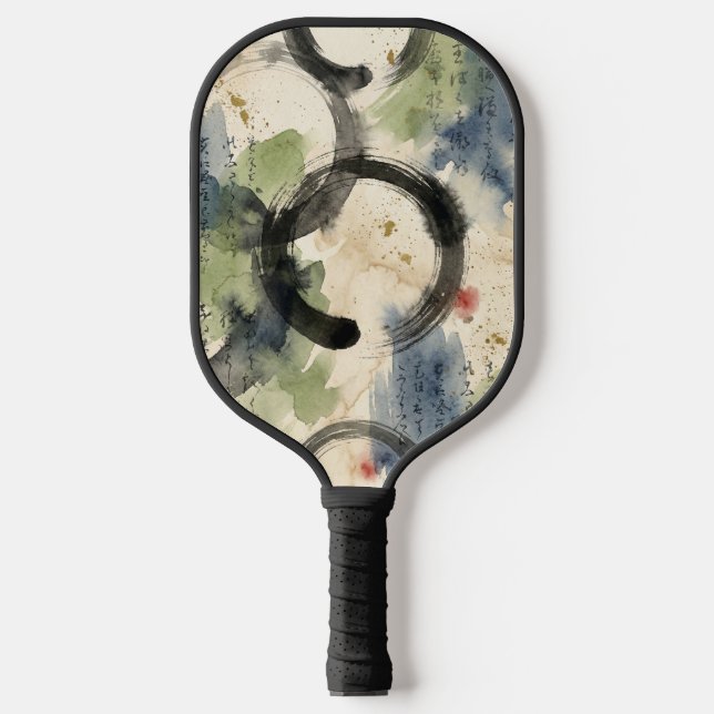 Vintage Japanese Calligraphy Art (3) Pickleball Paddle (Front)