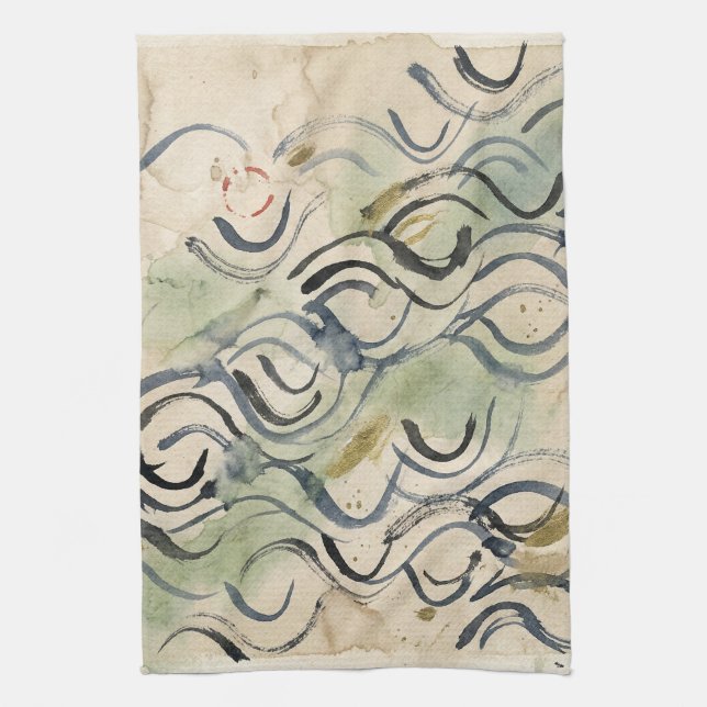 Vintage Japanese Calligraphy Art (6) Kitchen Towel (Vertical)