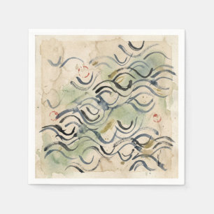 Vintage Japanese Calligraphy Art (6) Napkins