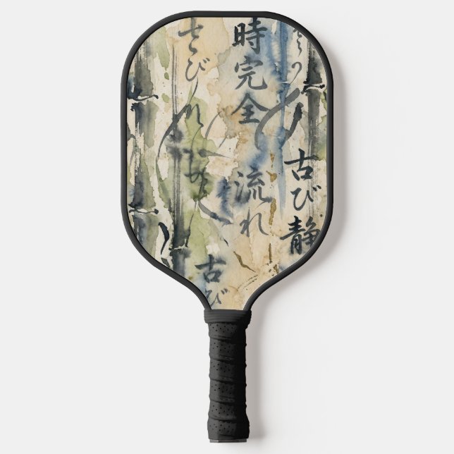 Vintage Japanese Calligraphy Art (7) Pickleball Paddle (Front)