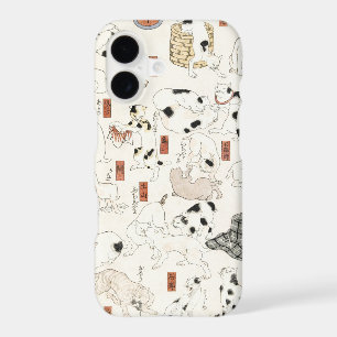 Vintage Japanese Cat Art Ukiyoe Woodblock Print iPhone 17 Case