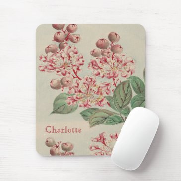 Vintage Japanese Cherry Blossom Personalized Mouse