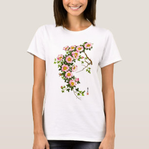 Vintage Japanese Cherry Blossoms, Pink and Gold T-Shirt
