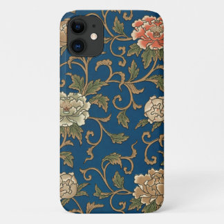 Vintage Japanese Chrysanthemum Print iPhone 11 Case
