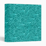 Vintage Japanese Clouds, Turquoise and Aqua Binder