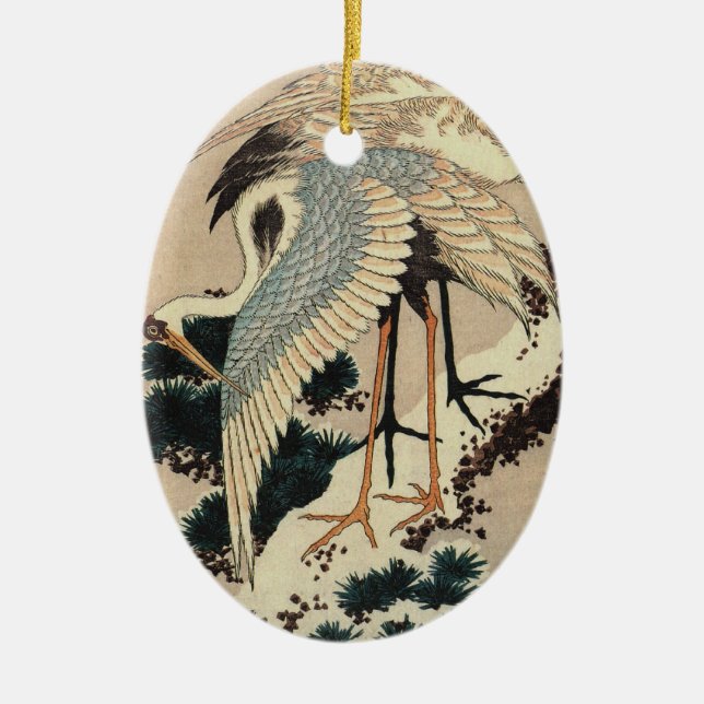 Vintage Japanese Crane Ornament (Front)