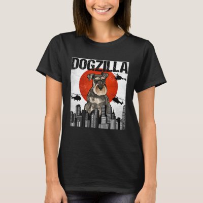 Vintage Japanese Dogzilla Miniature Schnauzer T-Shirt