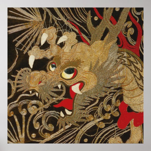 Vintage Japanese Dragon Poster (Front)